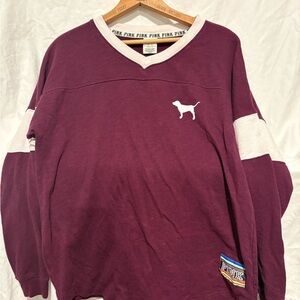 PINK Victoria's Secret Burgundy Sweatshirt